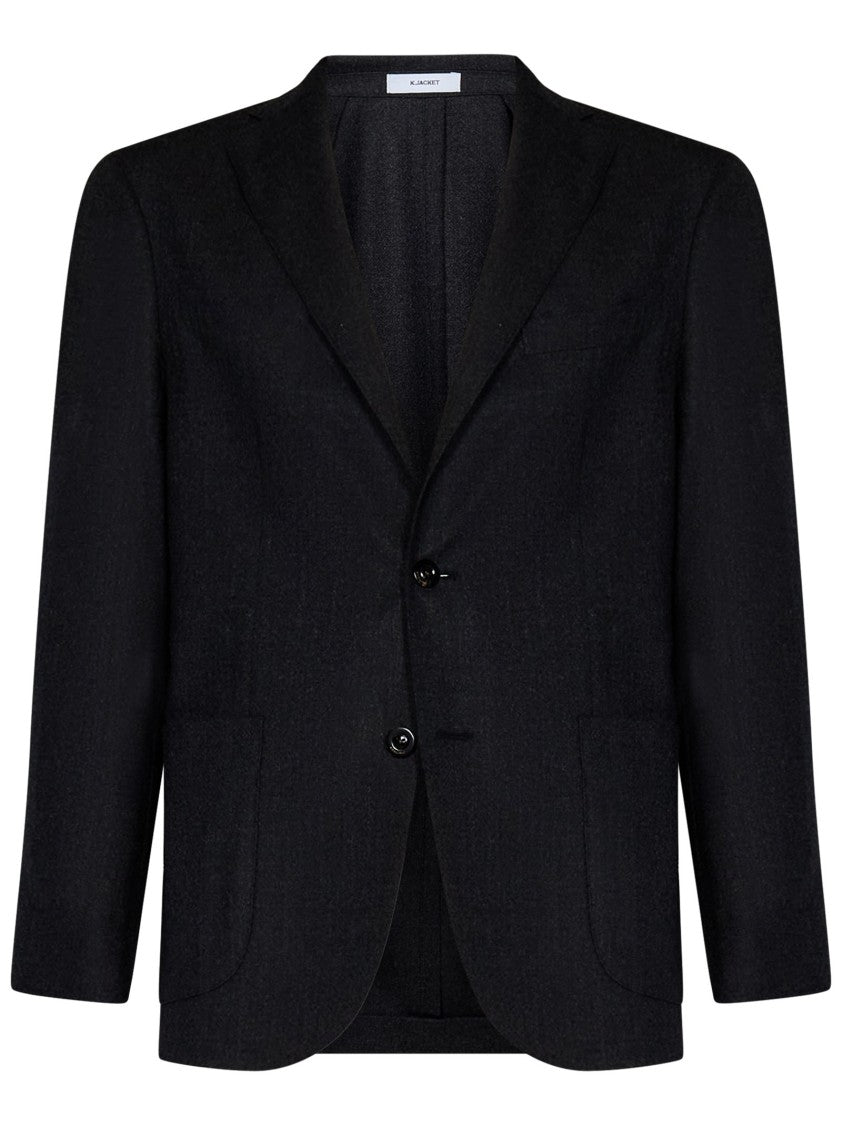 Boglioli Black Virgin Wool Suit