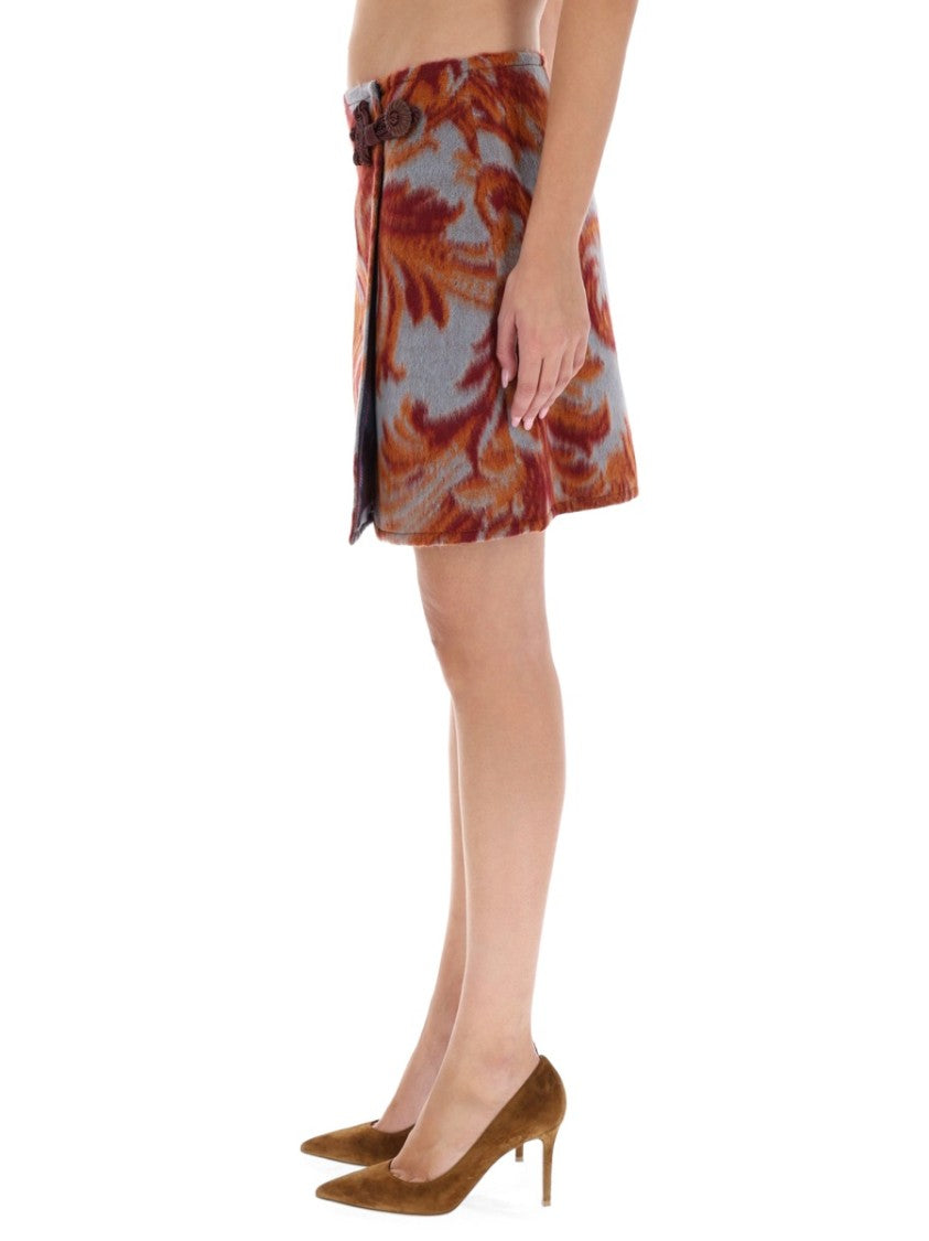 Etro Button Detail Mini Skirt