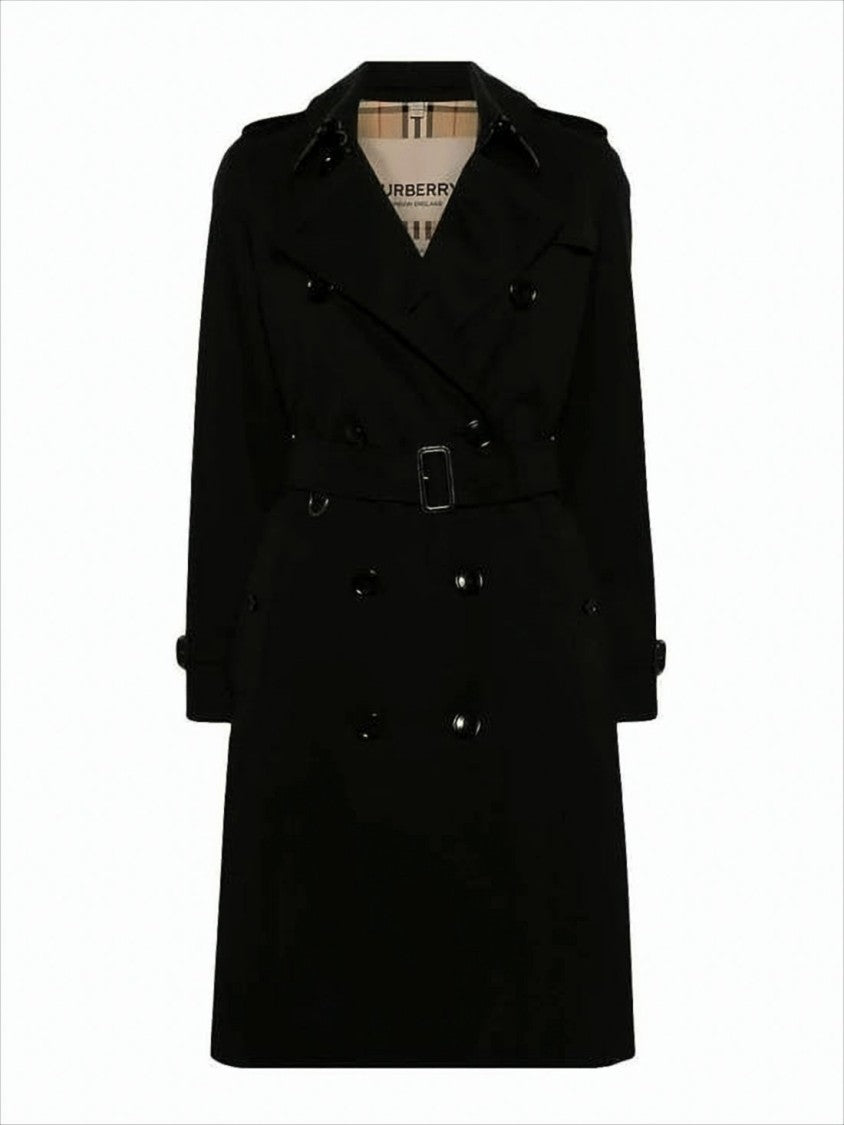 Burberry Double-Breasted Trench Coat With Belted Waist
