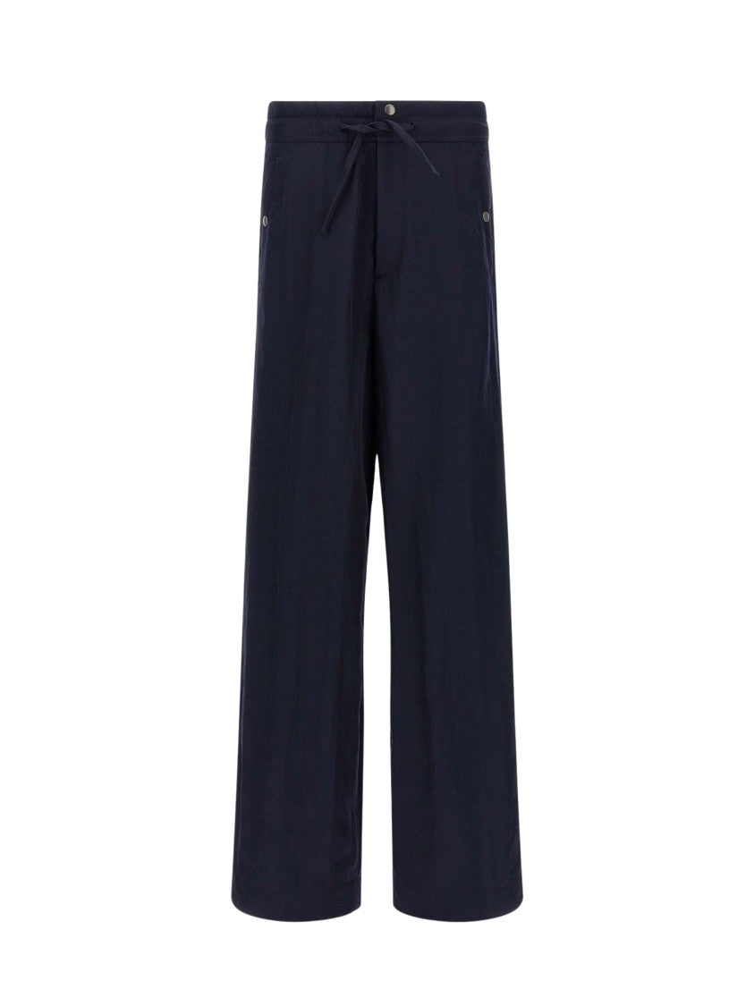 Dries Van Noten Blue Prima Wide-Leg Pants