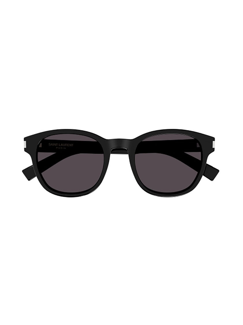 Saint Laurent Bold Oversized Black Sunglasses With Angular Design