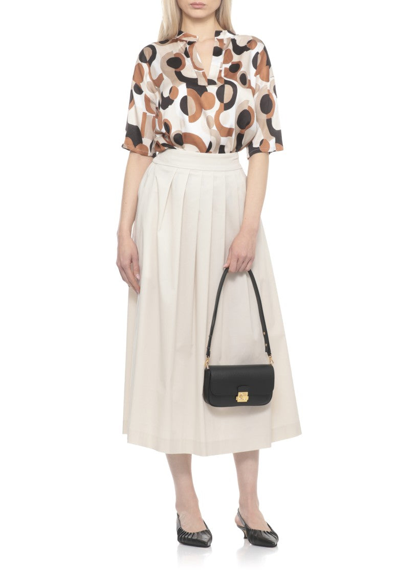 Coccinelle Textured Leather Mini Shoulder Bag With Gold-Tone Lock