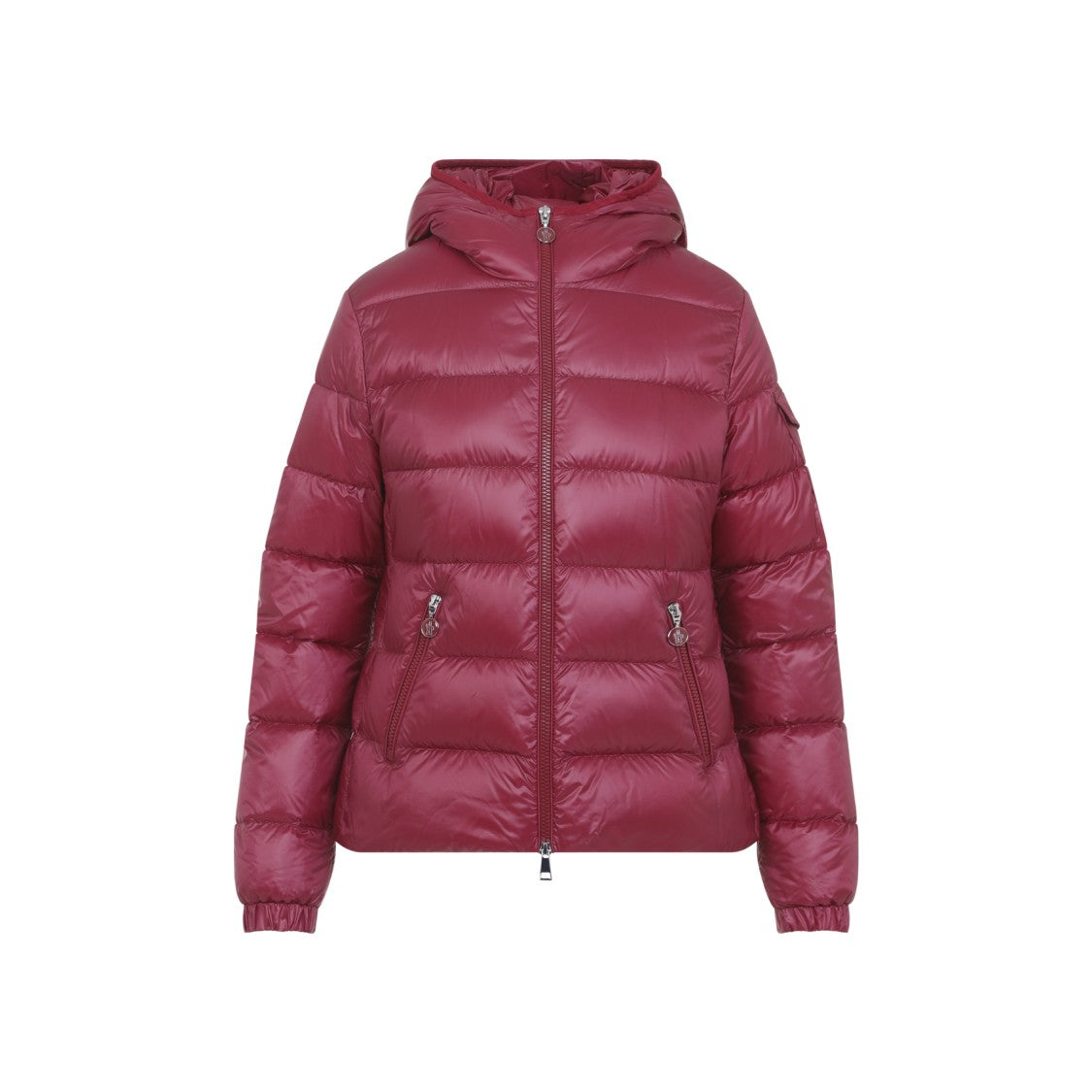 Moncler Quilted Raspberry Red Down-Filled Jacket