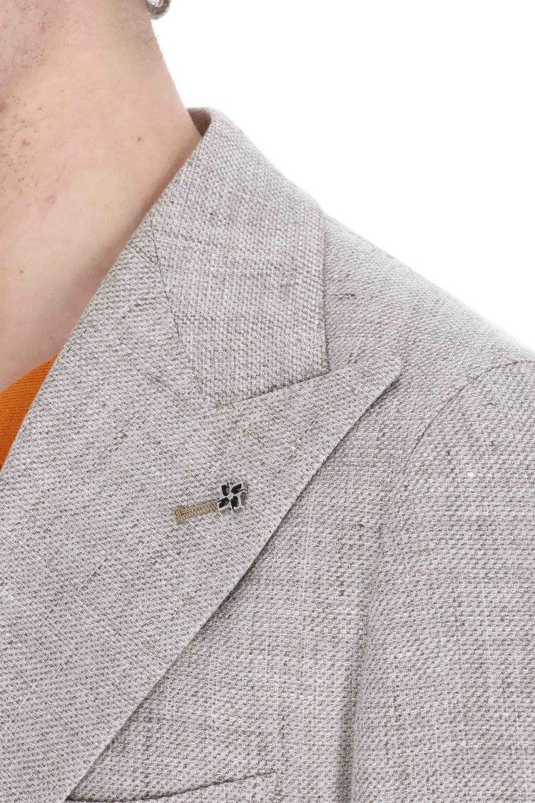 Tagliatore Pino Lerario Line Linen-Wool Knitted Jacket