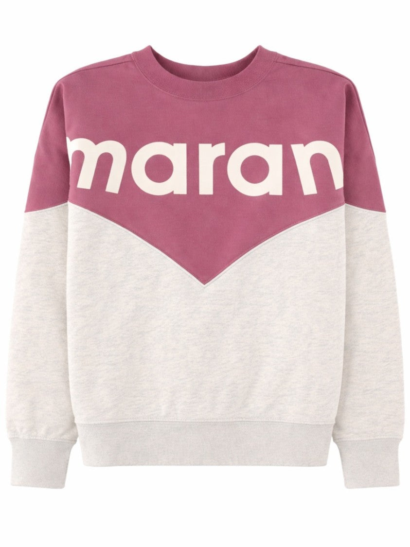 Isabel Marant Étoile Houston Chevron Pattern Logo Sweatshirt