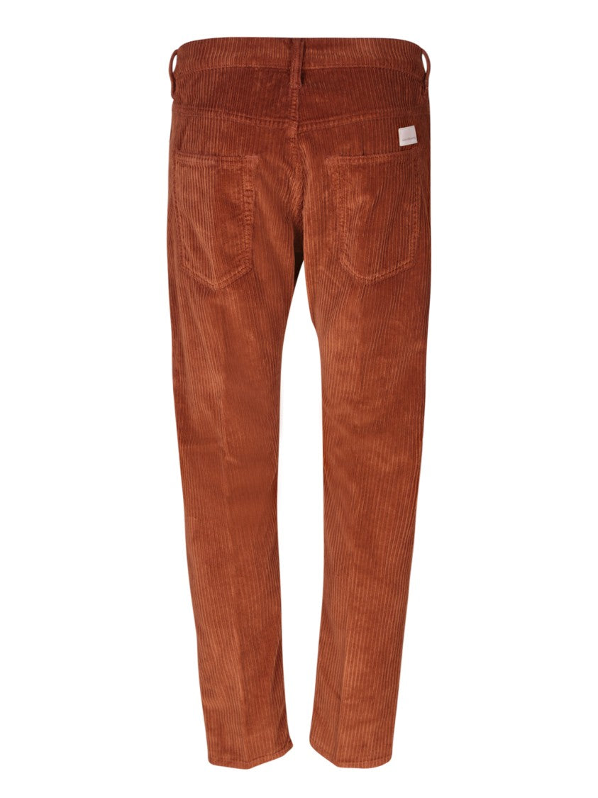 Nine In The Morning Textured Corduroy Bordeaux Jeans