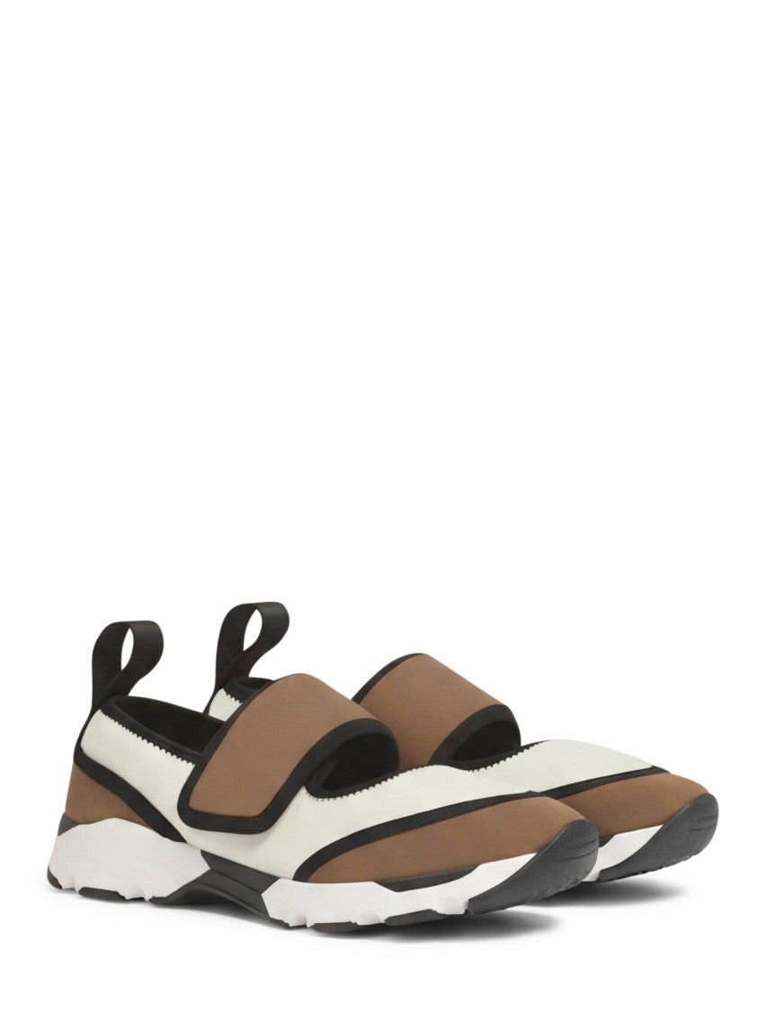 Marni Slip-On Sneakers With Wide Strap And Chunky Sole