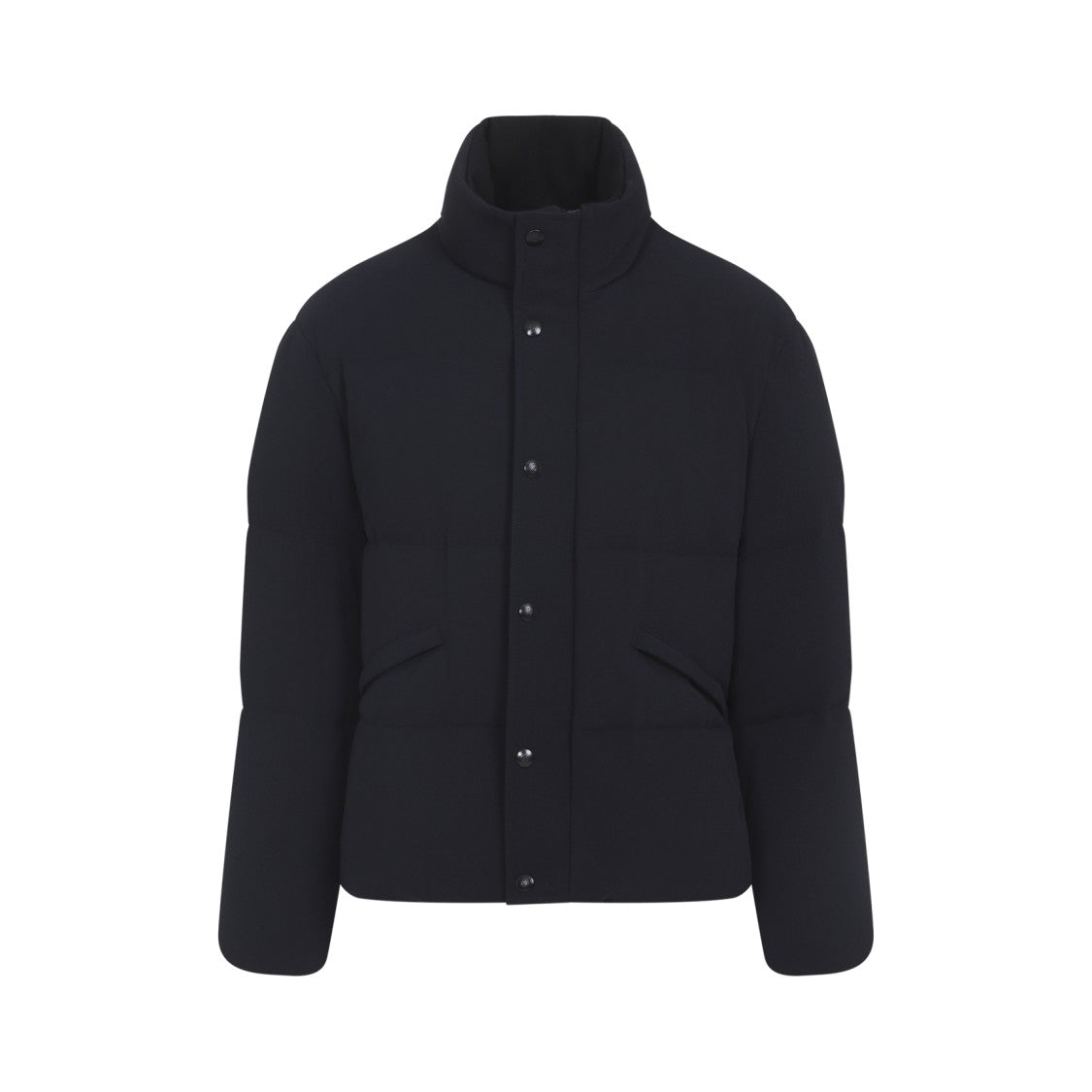 Giorgio Armani Dark Blue Virgin Wool Quilted Jacket