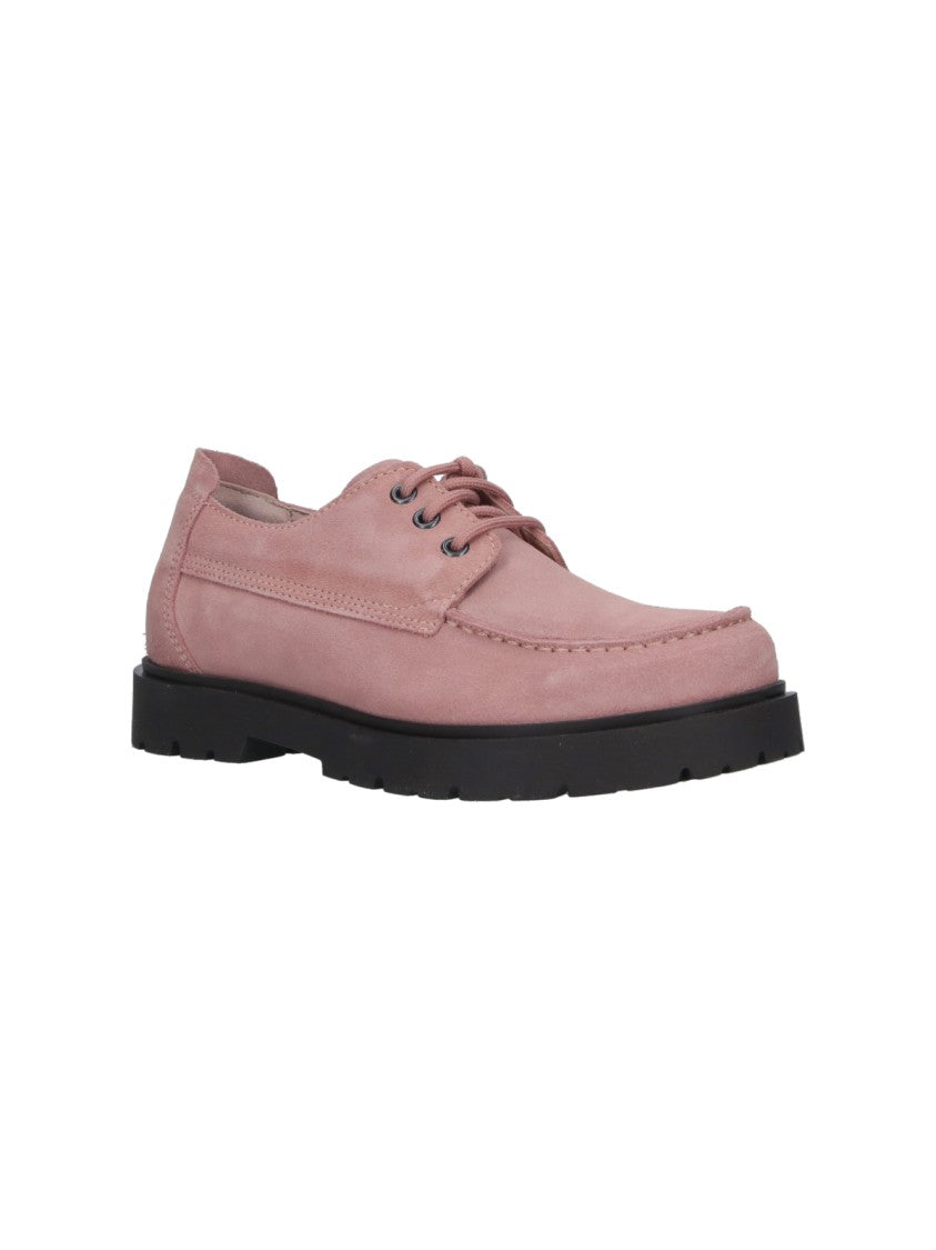 Birkenstock Soft Pink Highwood Lace Suede Shoes