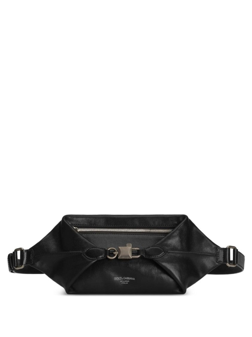 Dolce & Gabbana Black Lock Marsupio Belt Bag