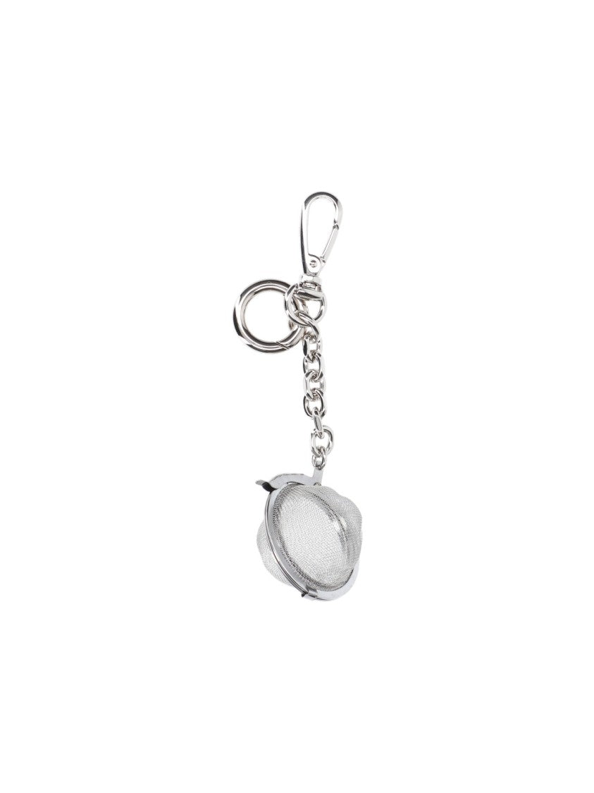 Maison Margiela Silver-Tone Tea Infuser Keychain Charm