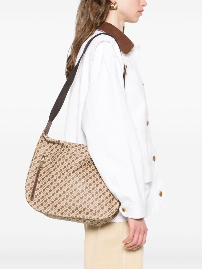 Gherardini Geometric Pattern Shoulder Bag With Adjustable Strap