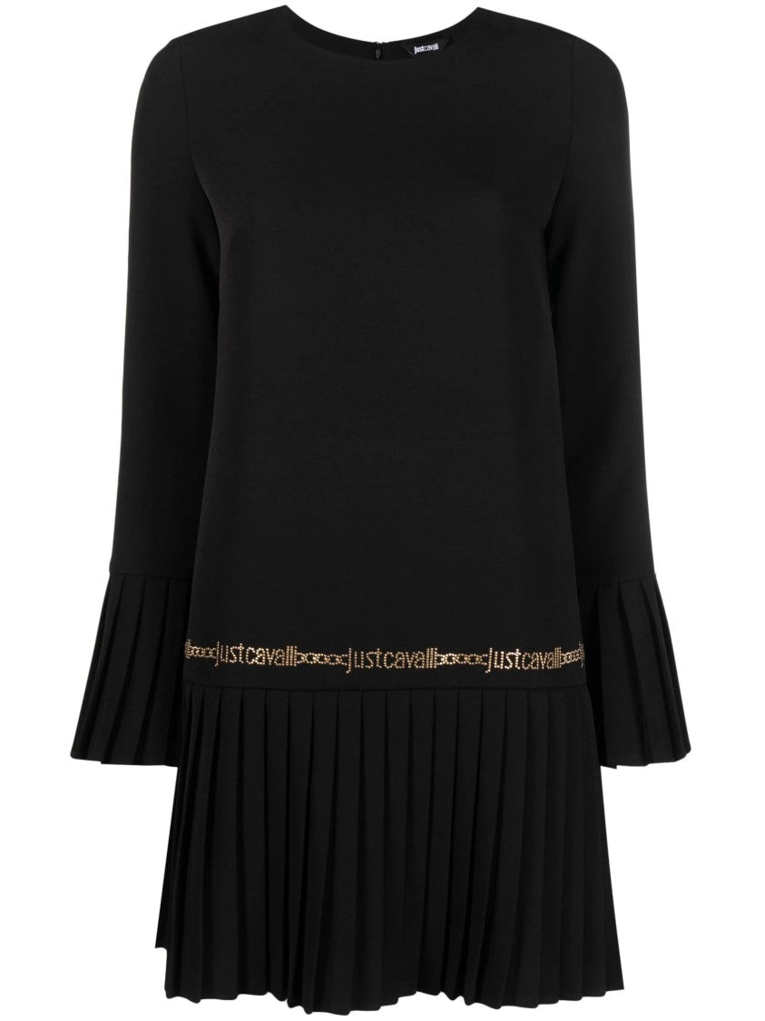 Just Cavalli Mini Dress With Flared Cuffs