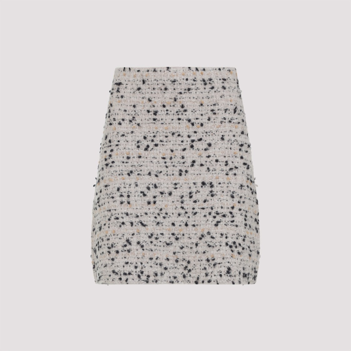 Fabiana Filippi Bouclé White And Black Wool Mini Skirt