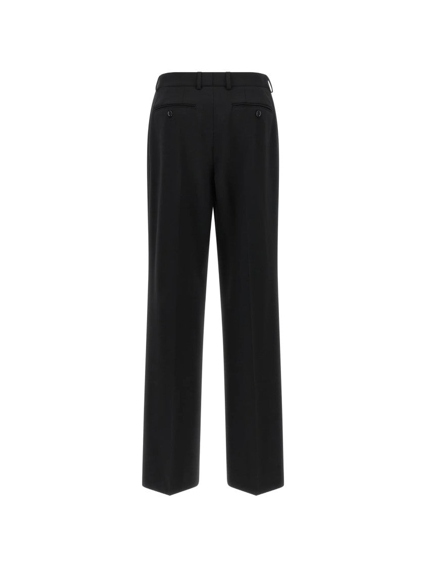 Dolce & Gabbana Stretch Wool Straight-Leg Pants