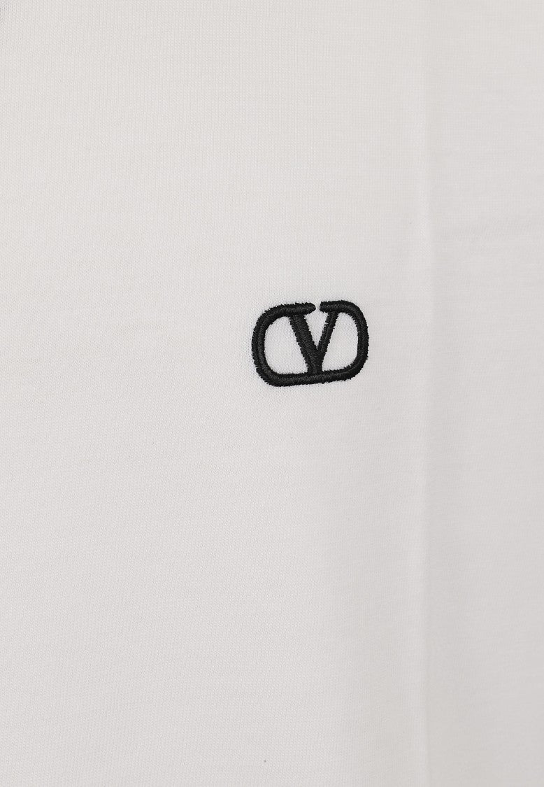 Valentino Garavani White Vlogo Signature Cotton T-Shirt