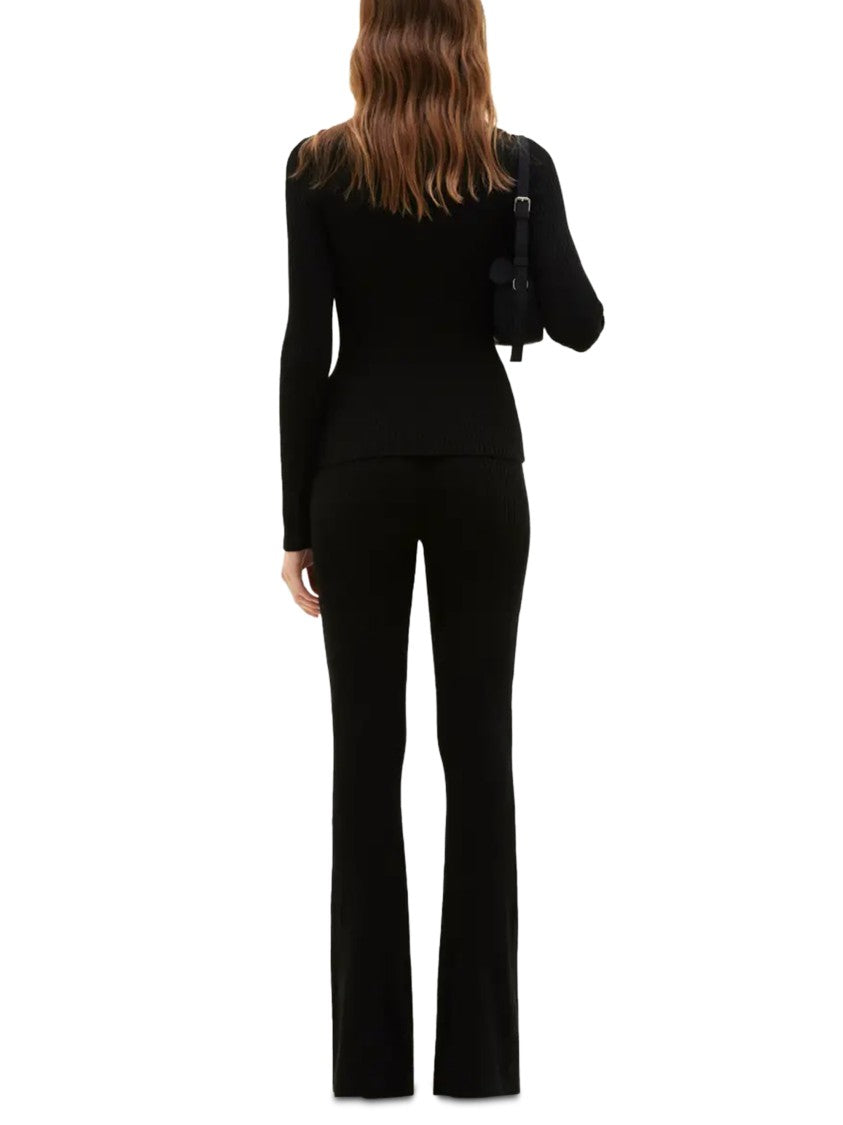 Courrèges Ribbed Long-Sleeved Jumper With Minimalist Logo Detail
