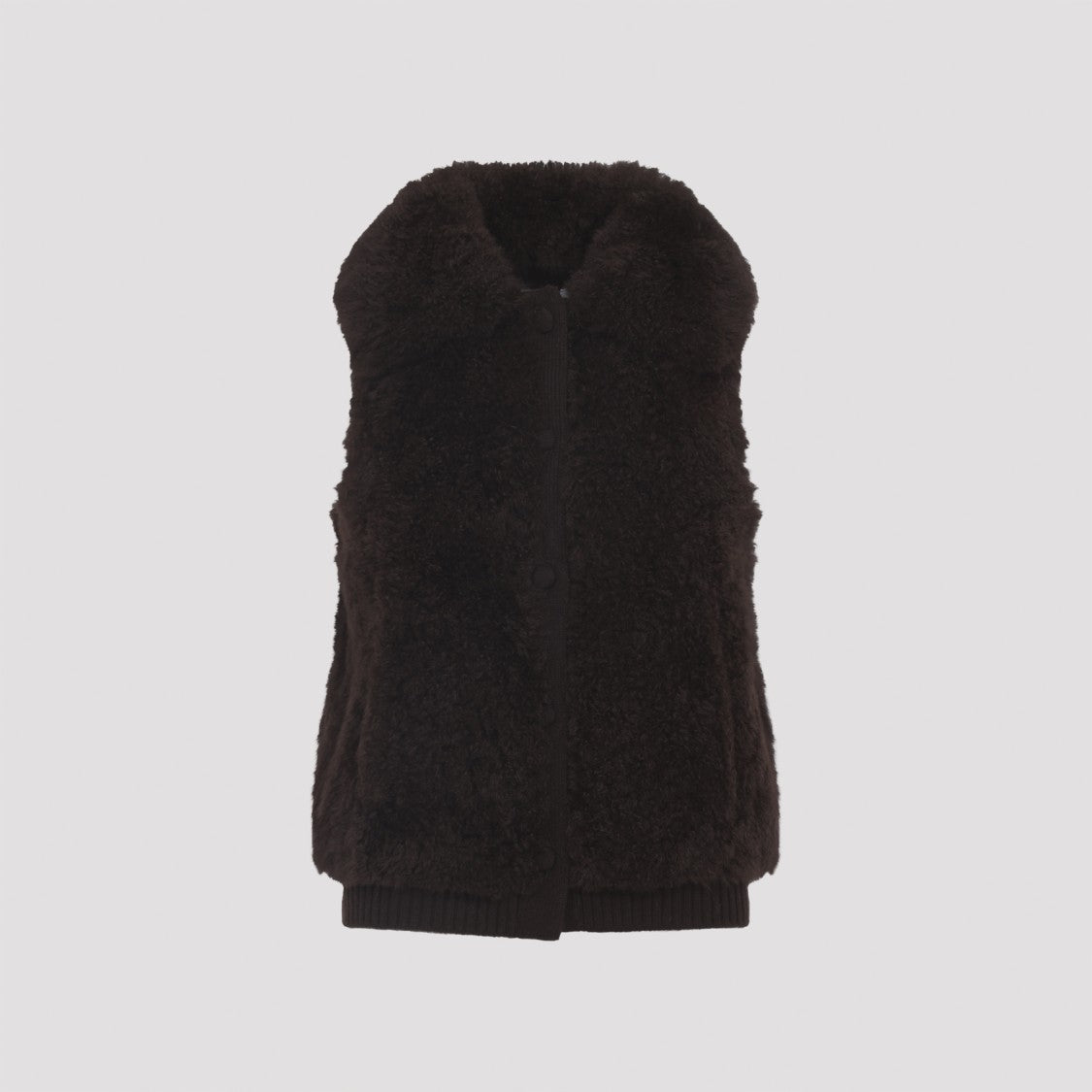Yves Salomon Lamb Hair Gilet