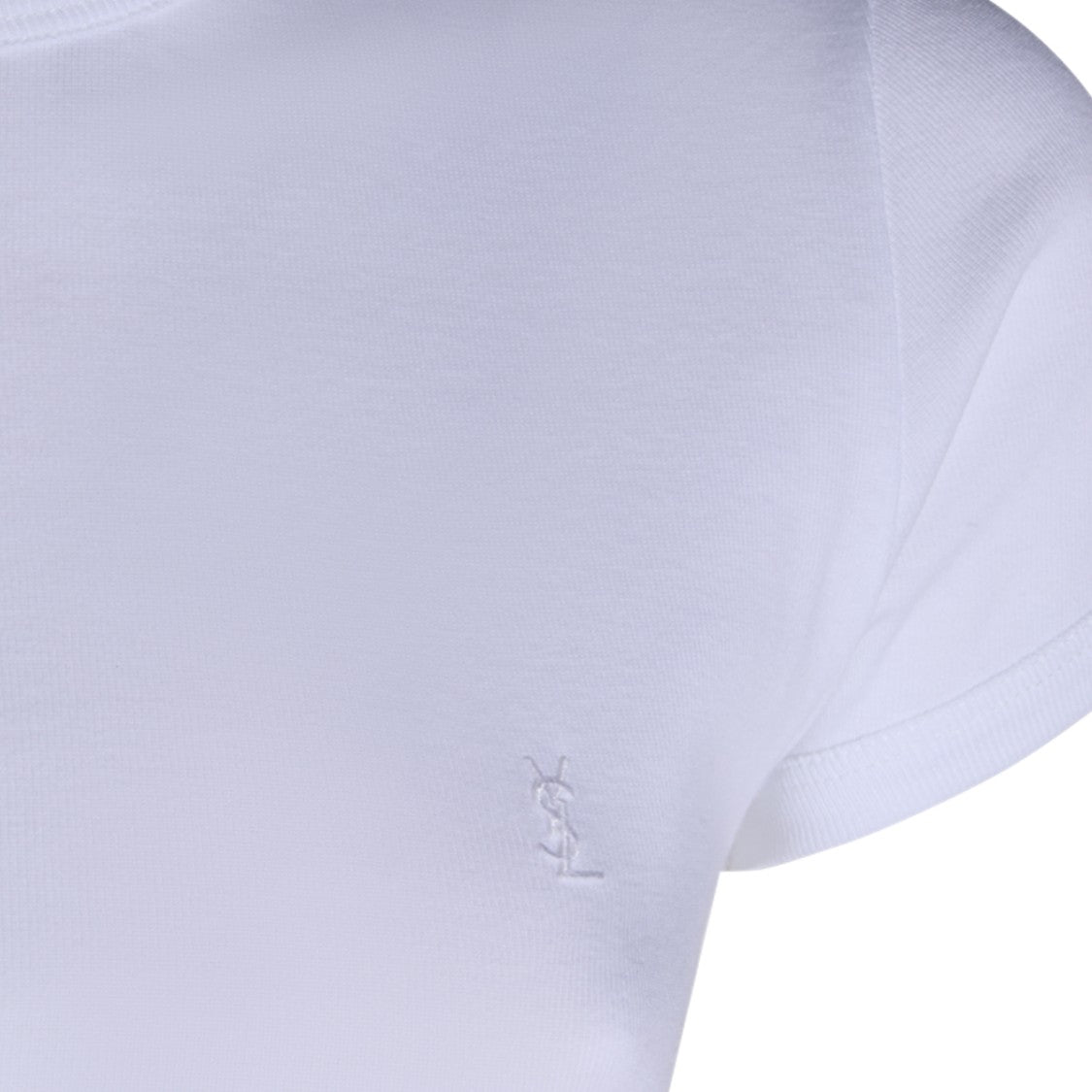 Saint Laurent White Cotton T-Shirt