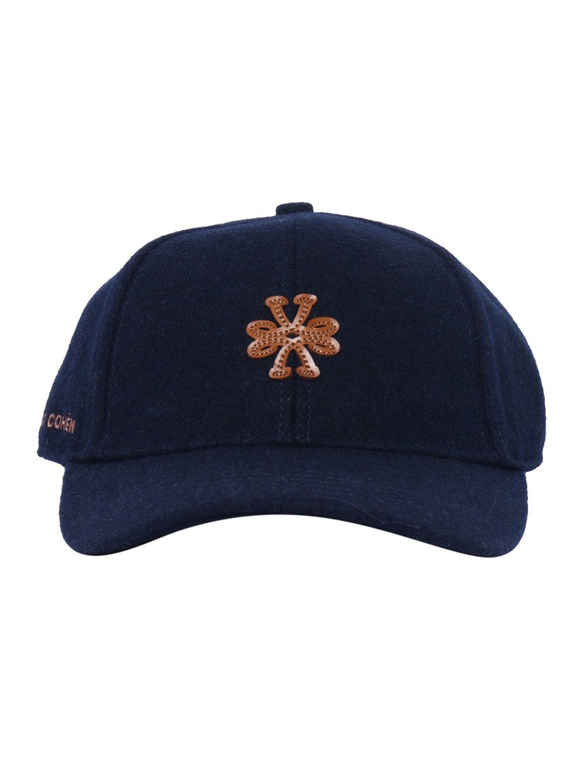 Jacob Cohen Structured Wool Blend Baseball Cap