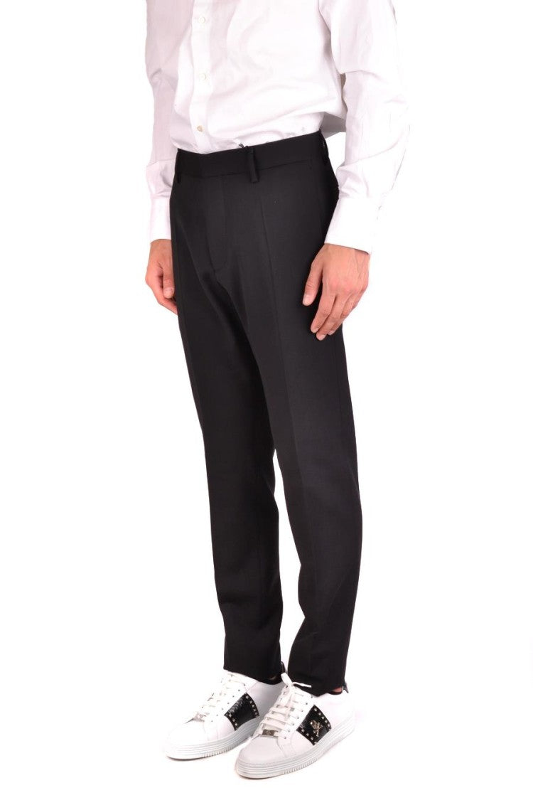 Dsquared2 Tailored Black Trousers With Straight Leg Design