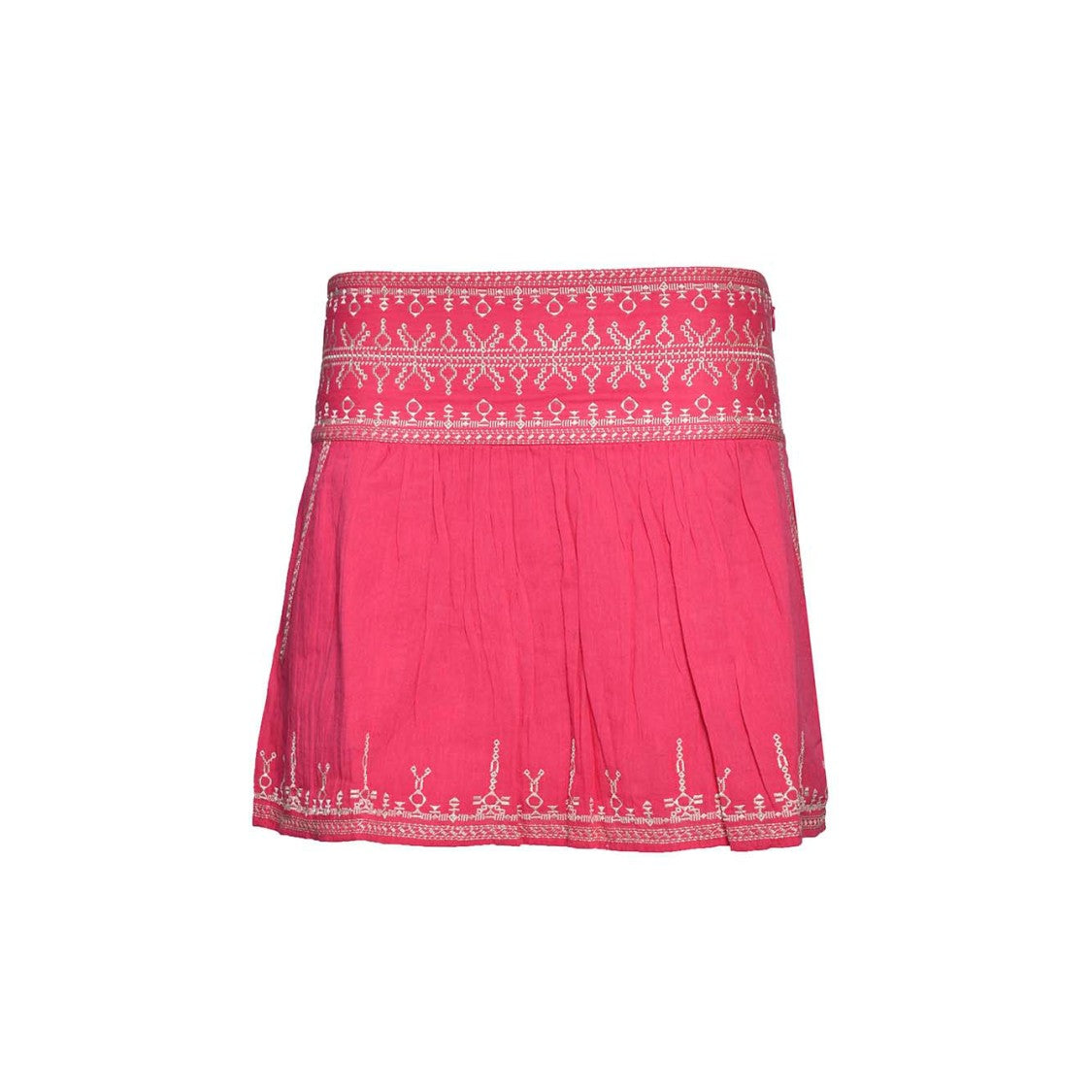 Isabel Marant Étoile Picadilia Mini Skirt In Fuchsia Cotton