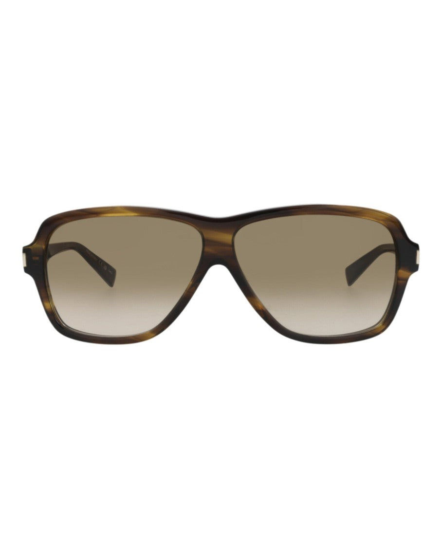 Saint Laurent Aviator-Frame Recycled Acetate Sunglasses