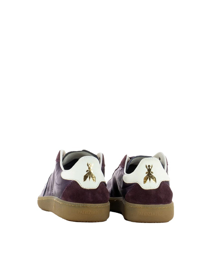 Patrizia Pepe Skin '93 Sneakers In Shiny Purple Laminated Nappa Leather