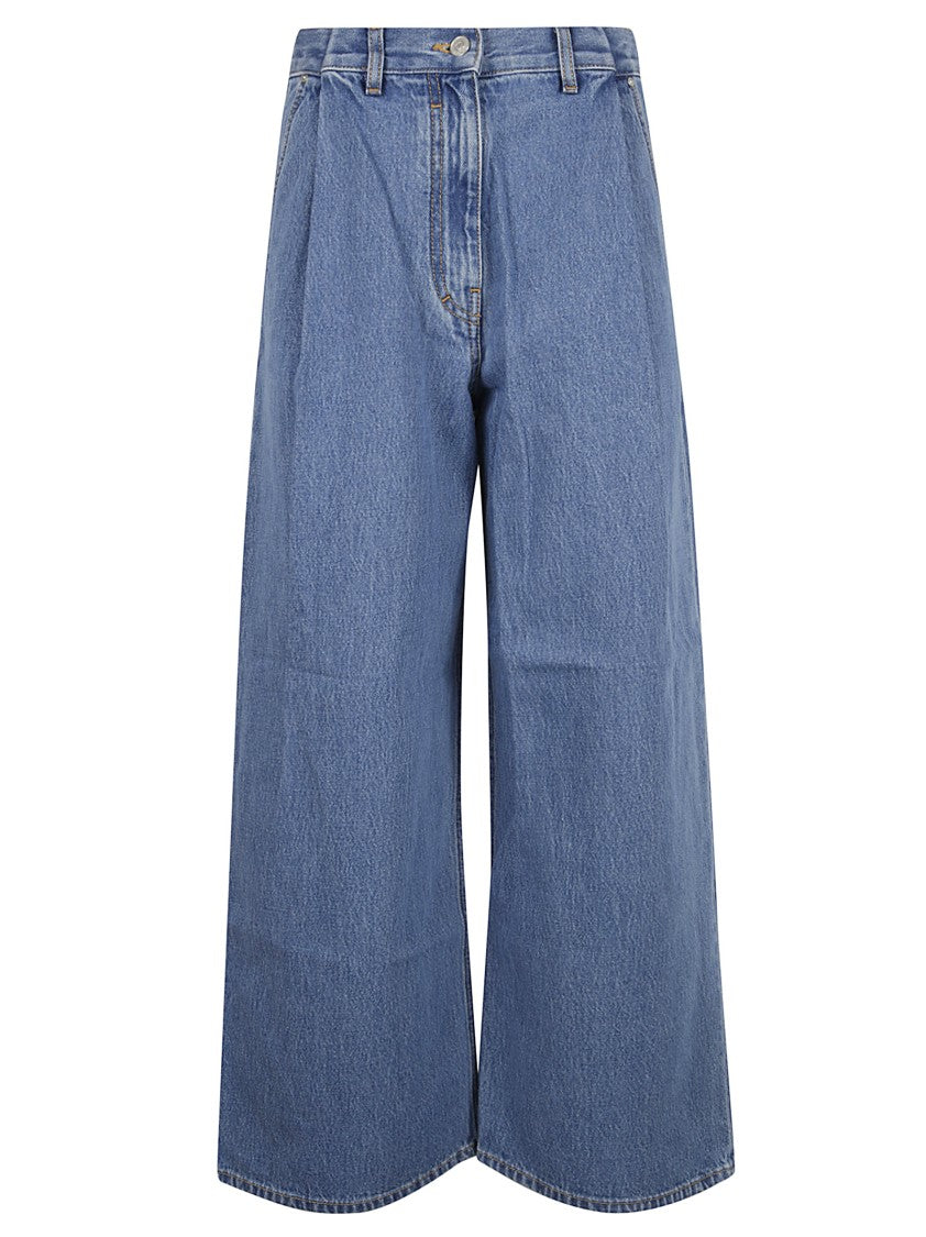 Givenchy Wide-Leg High-Waist Denim Jeans