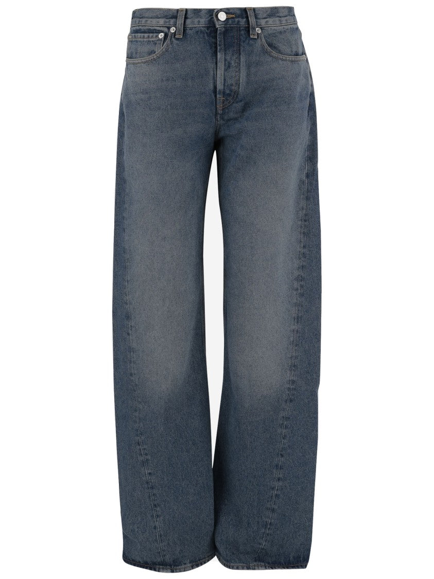 Armarium Washed Denim Jeans With Classic Five-Pocket Design