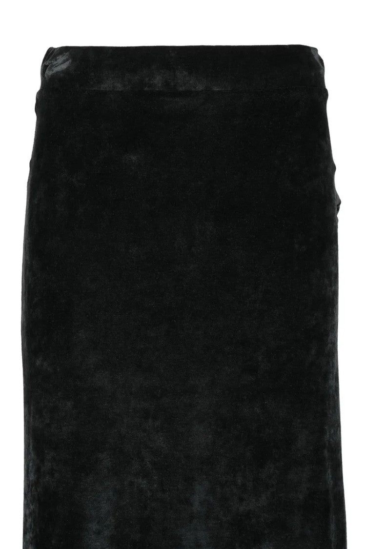 Balenciaga Velvet Skirt - Black