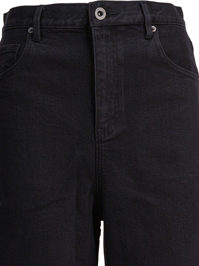Self-Portrait Barrel Leg Jeans With High Waist