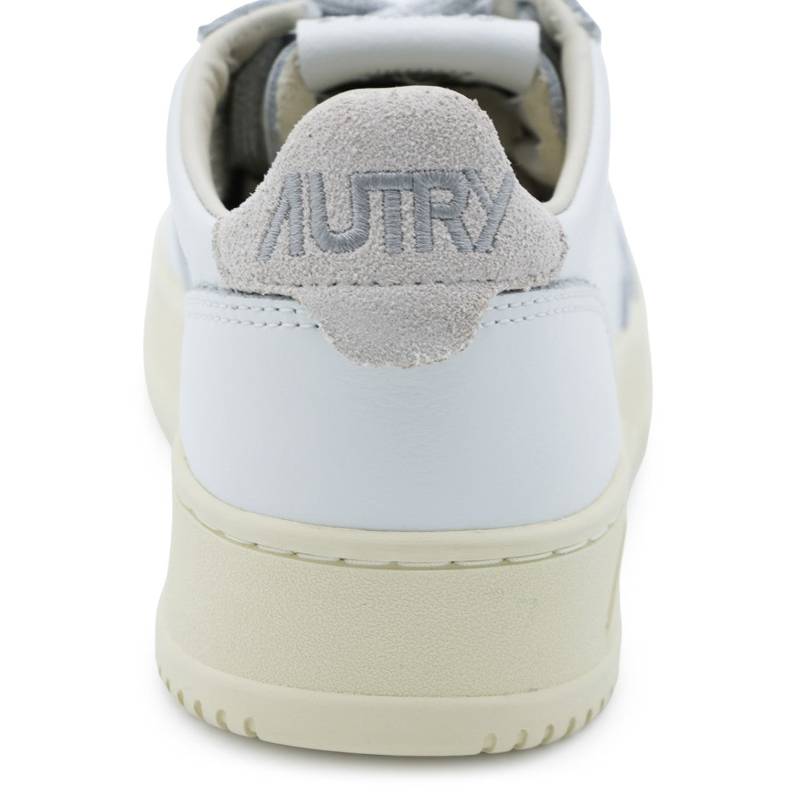 Autry Minimalist White Leather Sneakers With Perforated Detailing