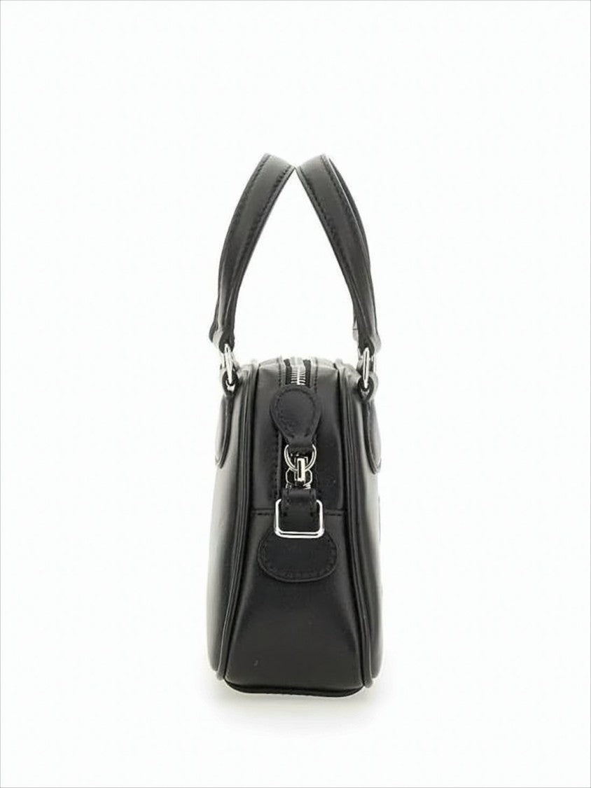 Courrèges Structured Cowhide Leather Tote Bag
