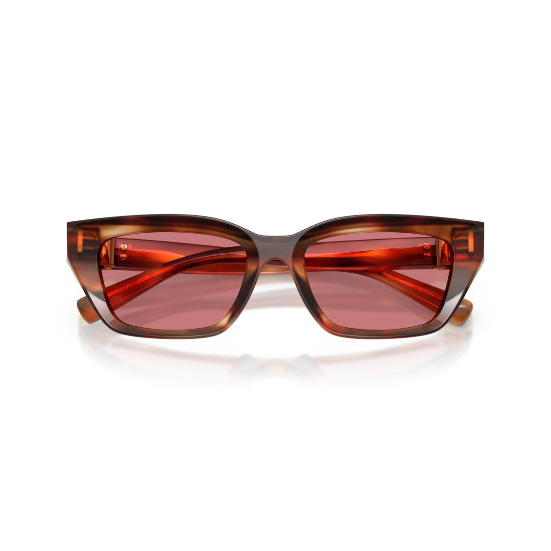 Dolce & Gabbana 0Dg4532 Rectangular Tortoiseshell Sunglasses With Rose Lenses