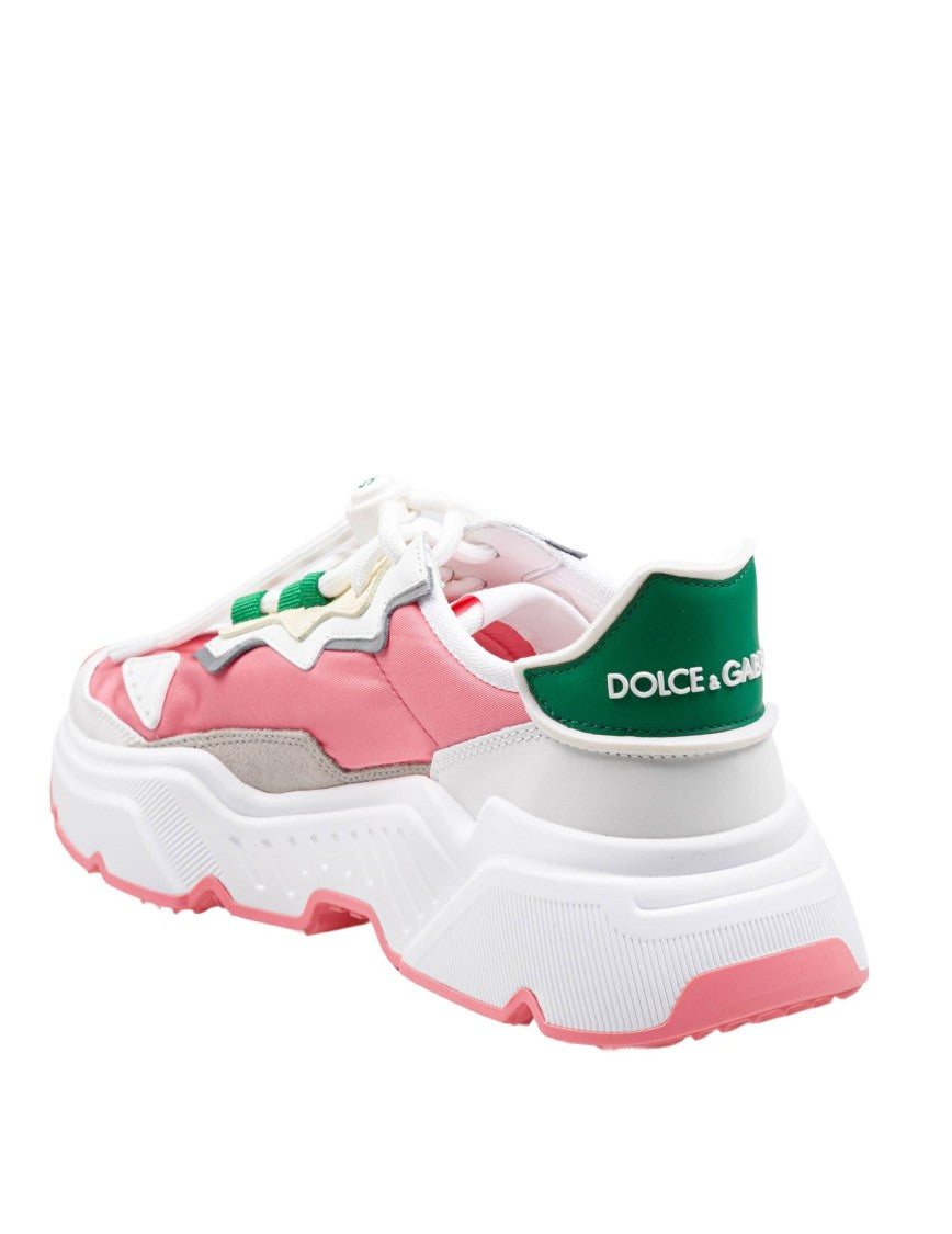 Dolce & Gabbana Dynamic Daymaster Sneakers In Nylon And Calfskin