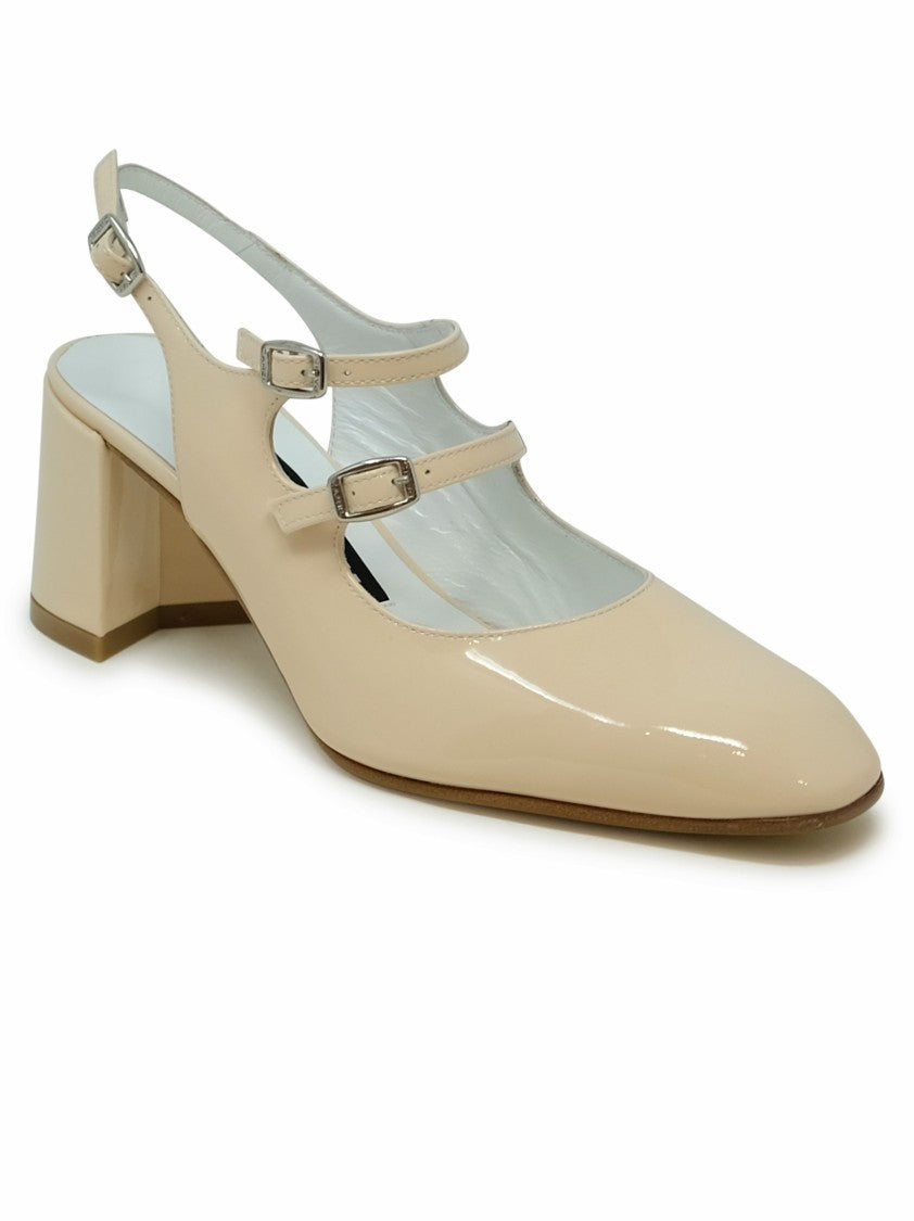 Carel Paris Banana Patent Leather Ballet Pumps