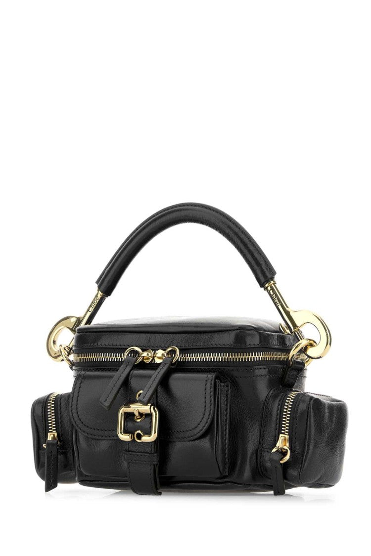 Chloé Black Leather Camera Bag Handbag
