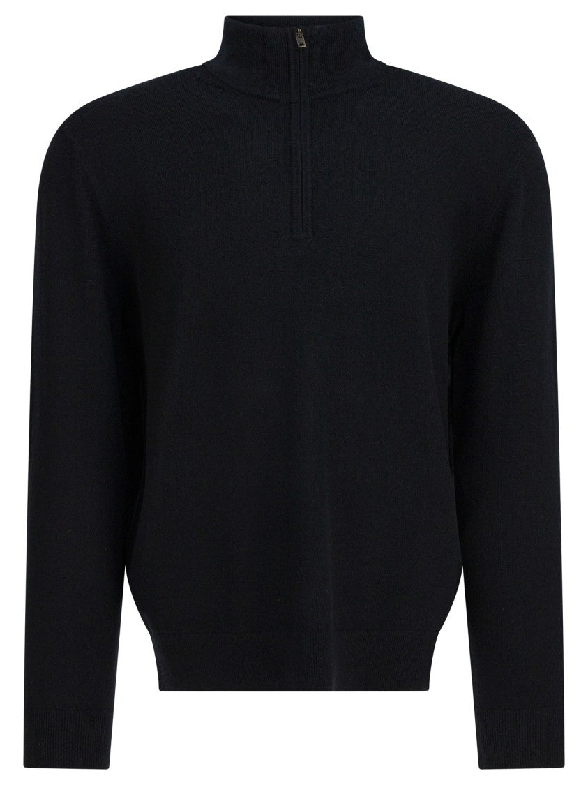 Vince Cashmere Sweater With Half Zipper