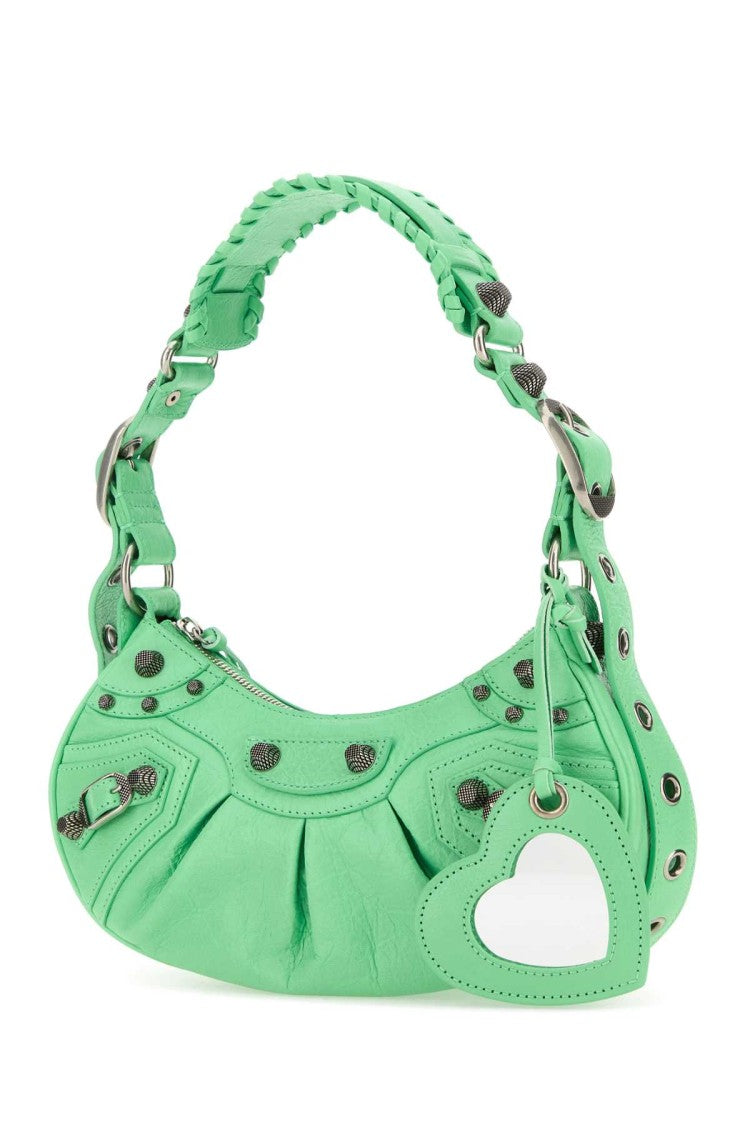 Balenciaga Mint Green Nappa Leather Le Cagole Xs Shoulder Bag