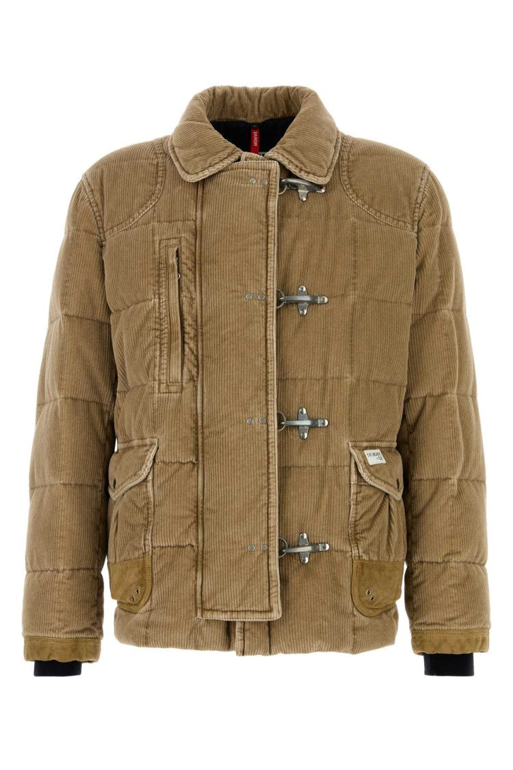 Fay Cappuccino Corduroy Down Jacket