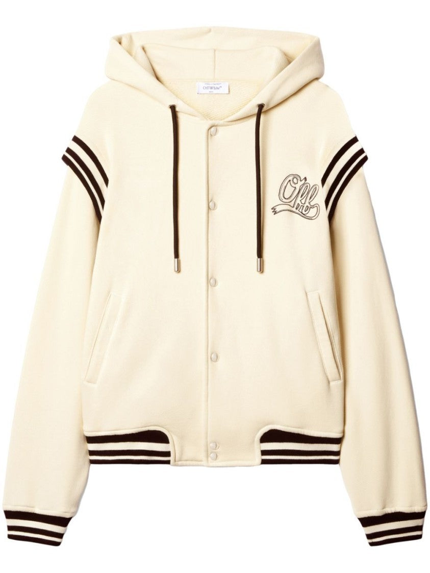 Off-White `Off Fleece` Varsity Hoodie