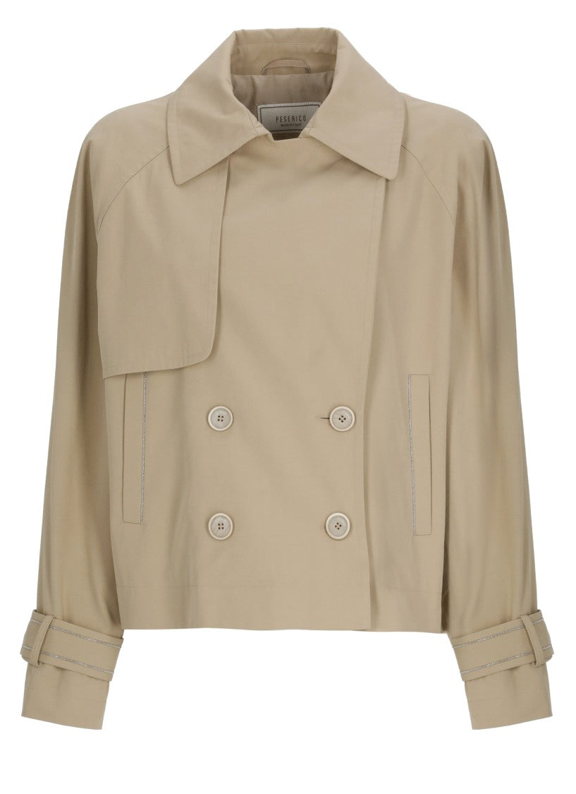 Peserico Double Breasted Trench Coat