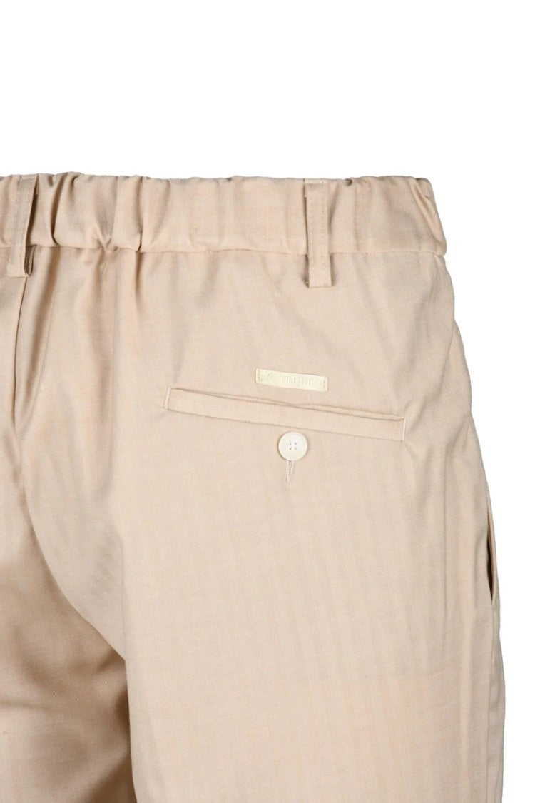 Ungaro Classic Viscose Stretch Trousers - Beige