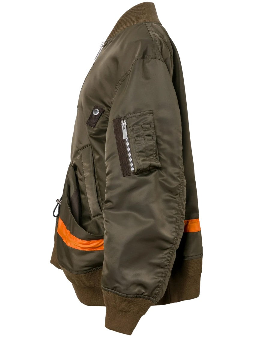 Sacai Nylon Twill Blouson With Structured Fit