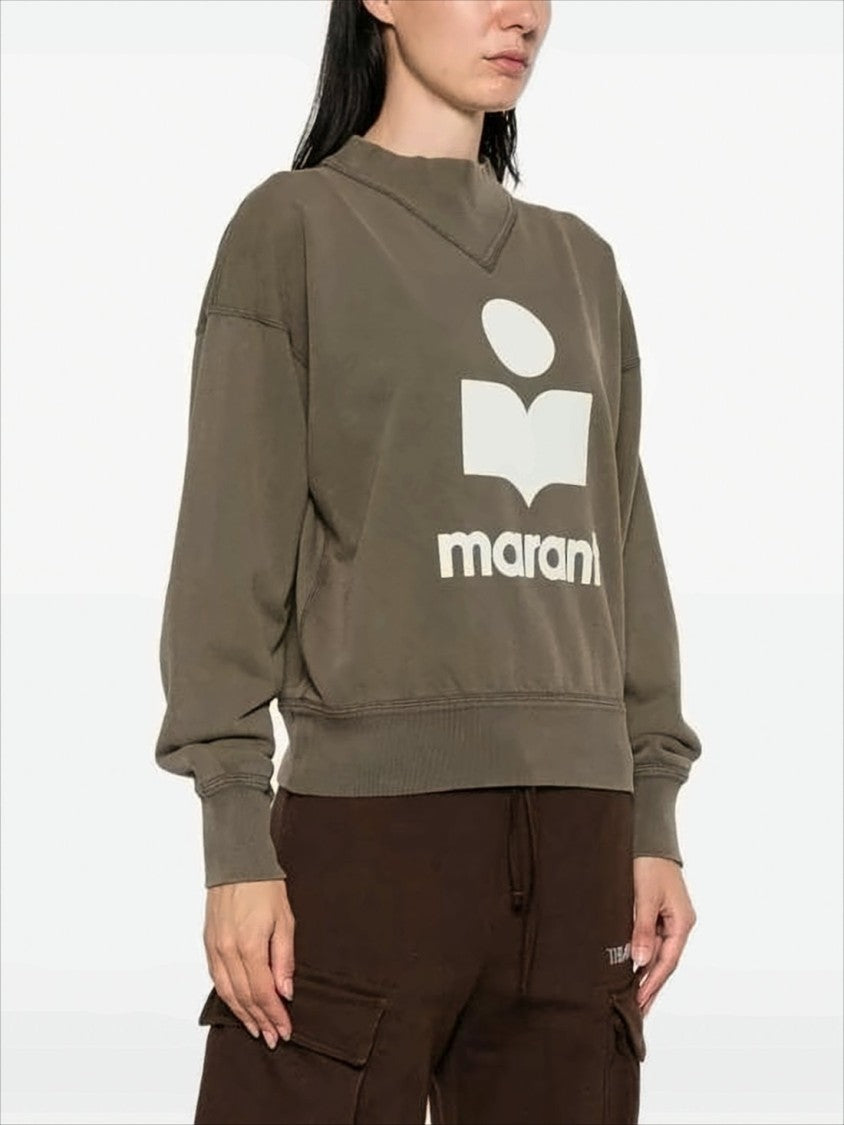 Isabel Marant Relaxed Fit Long-Sleeve Sweatshirt With Graphic Logo