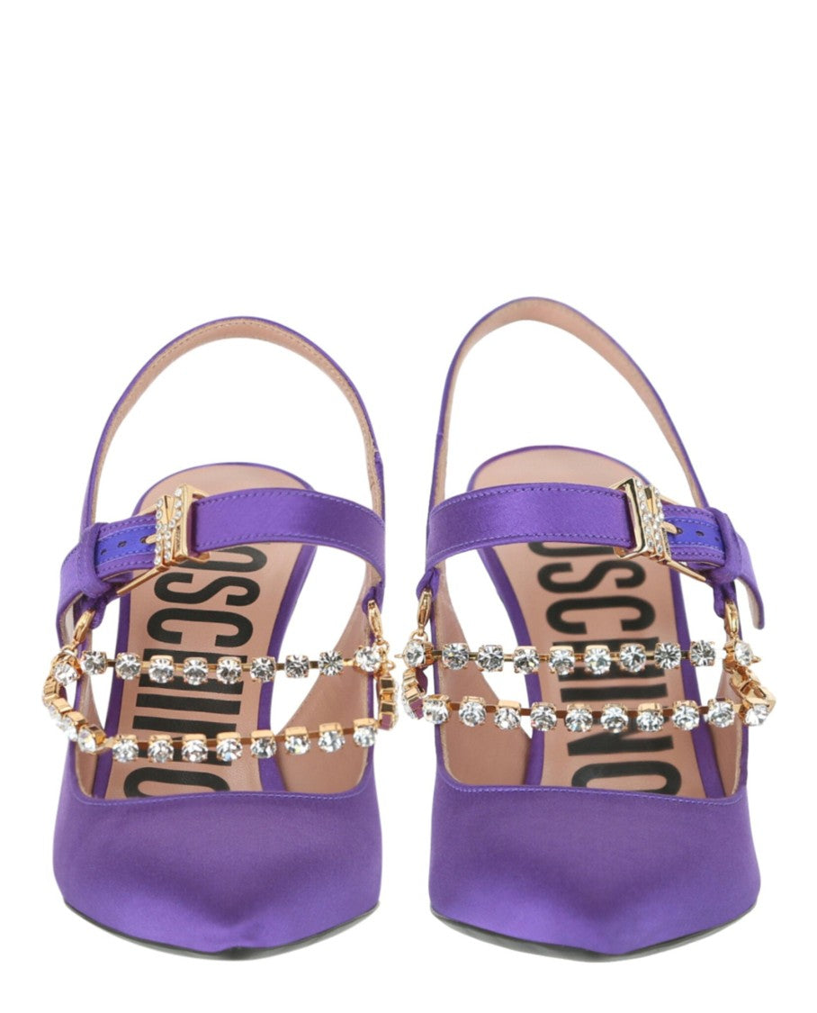 Moschino Rhinestone-Embellished Pumps