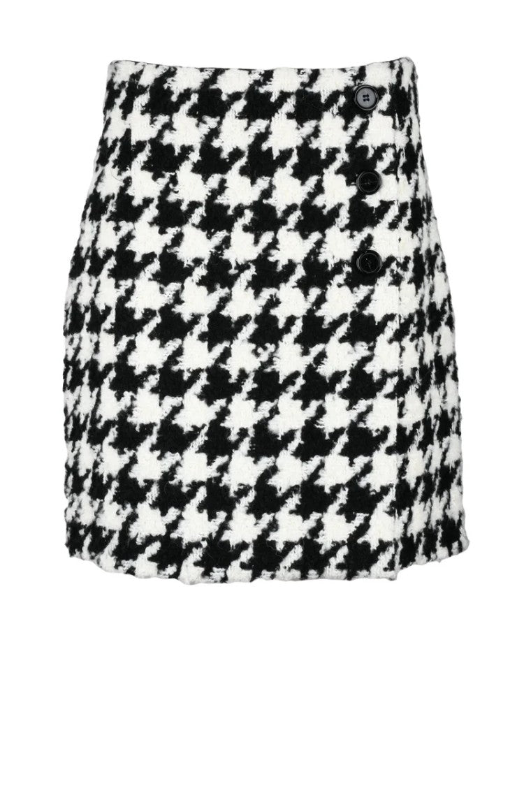 Nina Ricci Wool Blend Skirt - White/Black