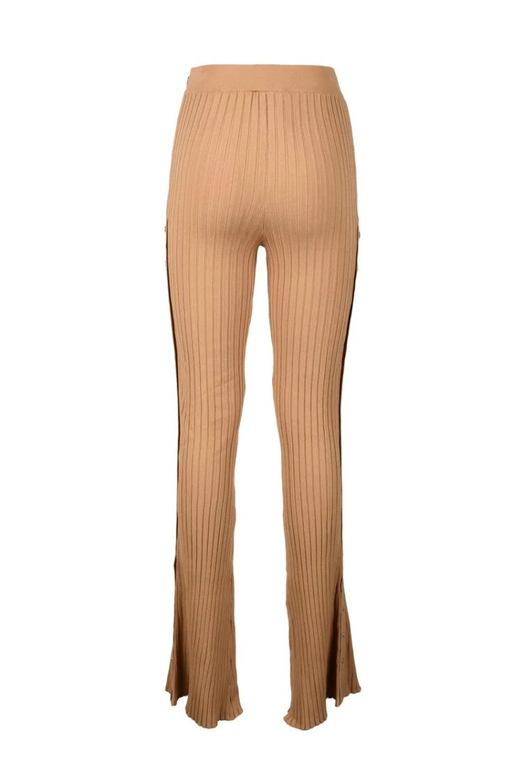 Elisabetta Franchi Viscose Trousers - Beige