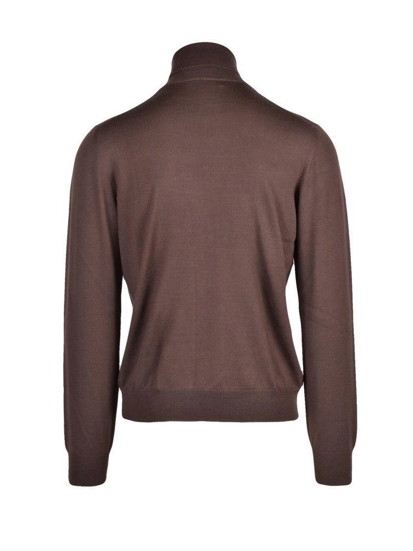 Gran Sasso Classic Crew Neck Sweater In 100% Virgin Wool